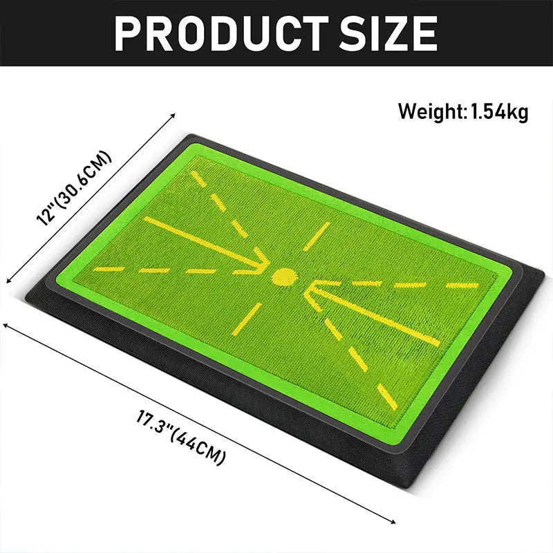 Golf Practice Mat - 17"X12" Sports Mat with Swing Path Feedback Detection Tool, Indoor/Outdoor Chipping & Driving Training for Beginners or Advanced Golfers, Golf Accessories, Feedback Tool