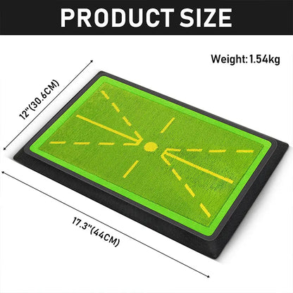 Golf Practice Mat - 17"X12" Sports Mat with Swing Path Feedback Detection Tool, Indoor/Outdoor Chipping & Driving Training for Beginners or Advanced Golfers, Golf Accessories, Feedback Tool