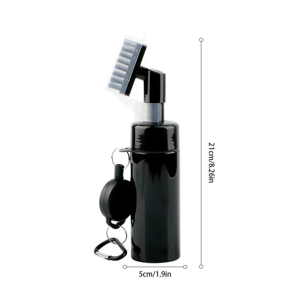 Golf Clubs Cleaning Brush Portable Golf Club Groove Brush with Push Type Water Bottle Water Brush Golf Swing Groove Cleaner