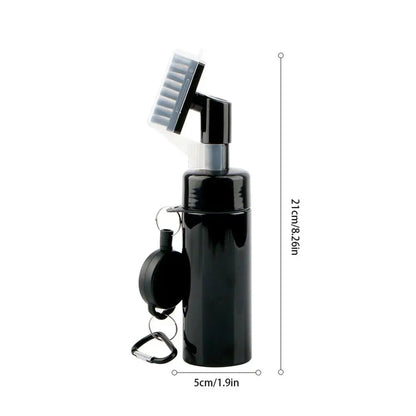 Golf Clubs Cleaning Brush Portable Golf Club Groove Brush with Push Type Water Bottle Water Brush Golf Swing Groove Cleaner
