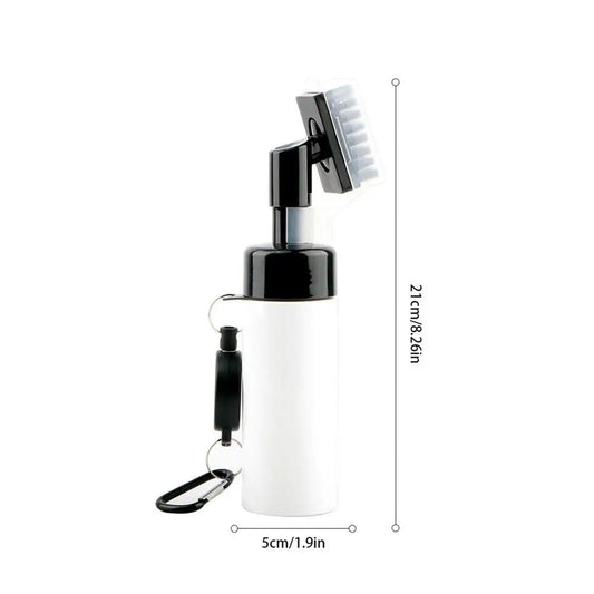 Golf Clubs Cleaning Brush Portable Golf Club Groove Brush with Push Type Water Bottle Water Brush Golf Swing Groove Cleaner