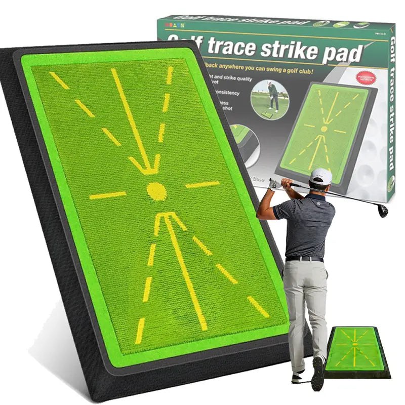 Golf Practice Mat - 17"X12" Sports Mat with Swing Path Feedback Detection Tool, Indoor/Outdoor Chipping & Driving Training for Beginners or Advanced Golfers, Golf Accessories, Feedback Tool