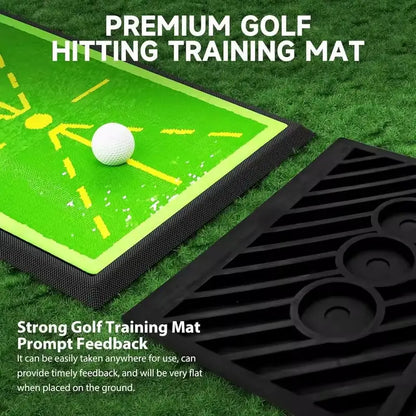 Golf Practice Mat - 17"X12" Sports Mat with Swing Path Feedback Detection Tool, Indoor/Outdoor Chipping & Driving Training for Beginners or Advanced Golfers, Golf Accessories, Feedback Tool