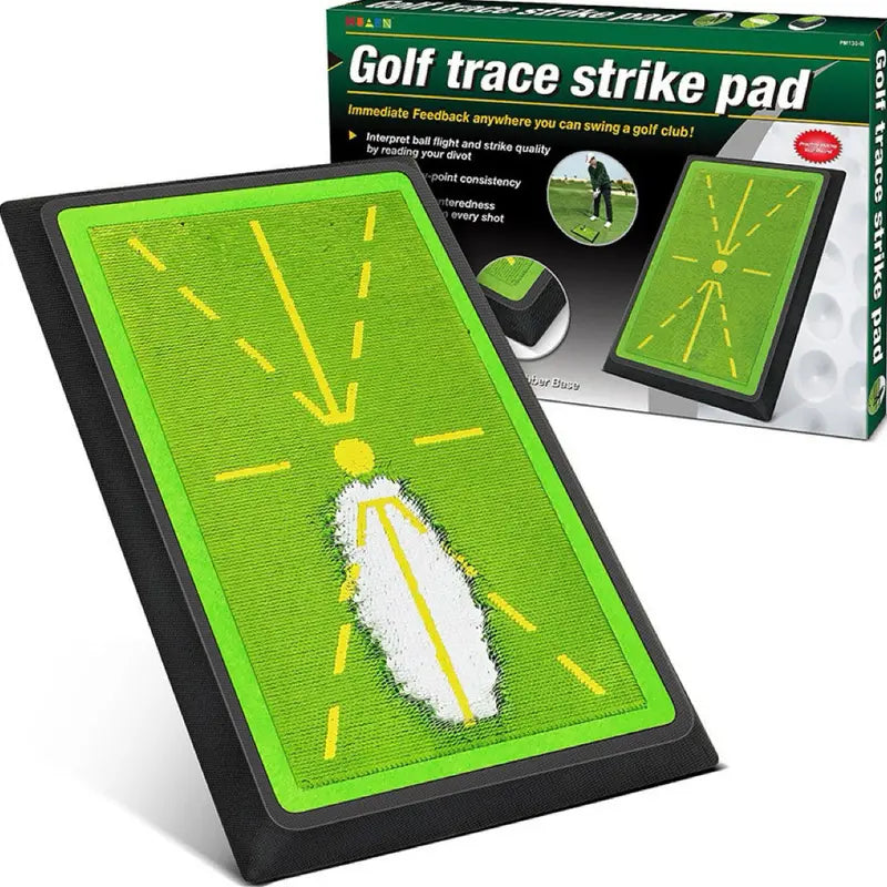 Golf Practice Mat - 17"X12" Sports Mat with Swing Path Feedback Detection Tool, Indoor/Outdoor Chipping & Driving Training for Beginners or Advanced Golfers, Golf Accessories, Feedback Tool
